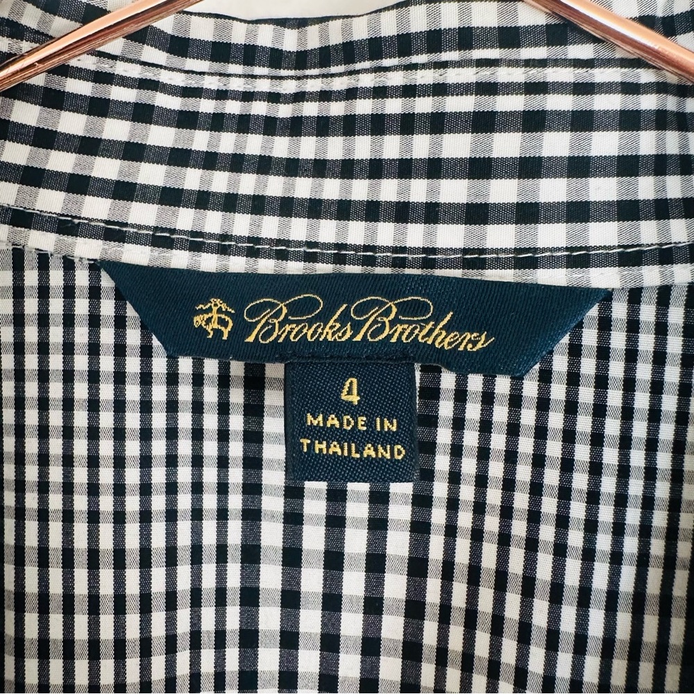 Brooks Brothers plaid Belted Shirt Dress gingham - Picture 6 of 7